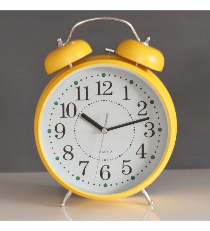 Budzik retro BIG 33 CM żółty K-6 Typ budzik