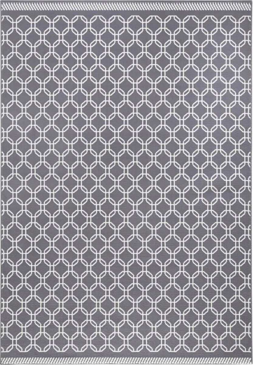 Koberec moderní 200x290 cm do obývacího pokoje, šedo krémový s měkkým vlasem