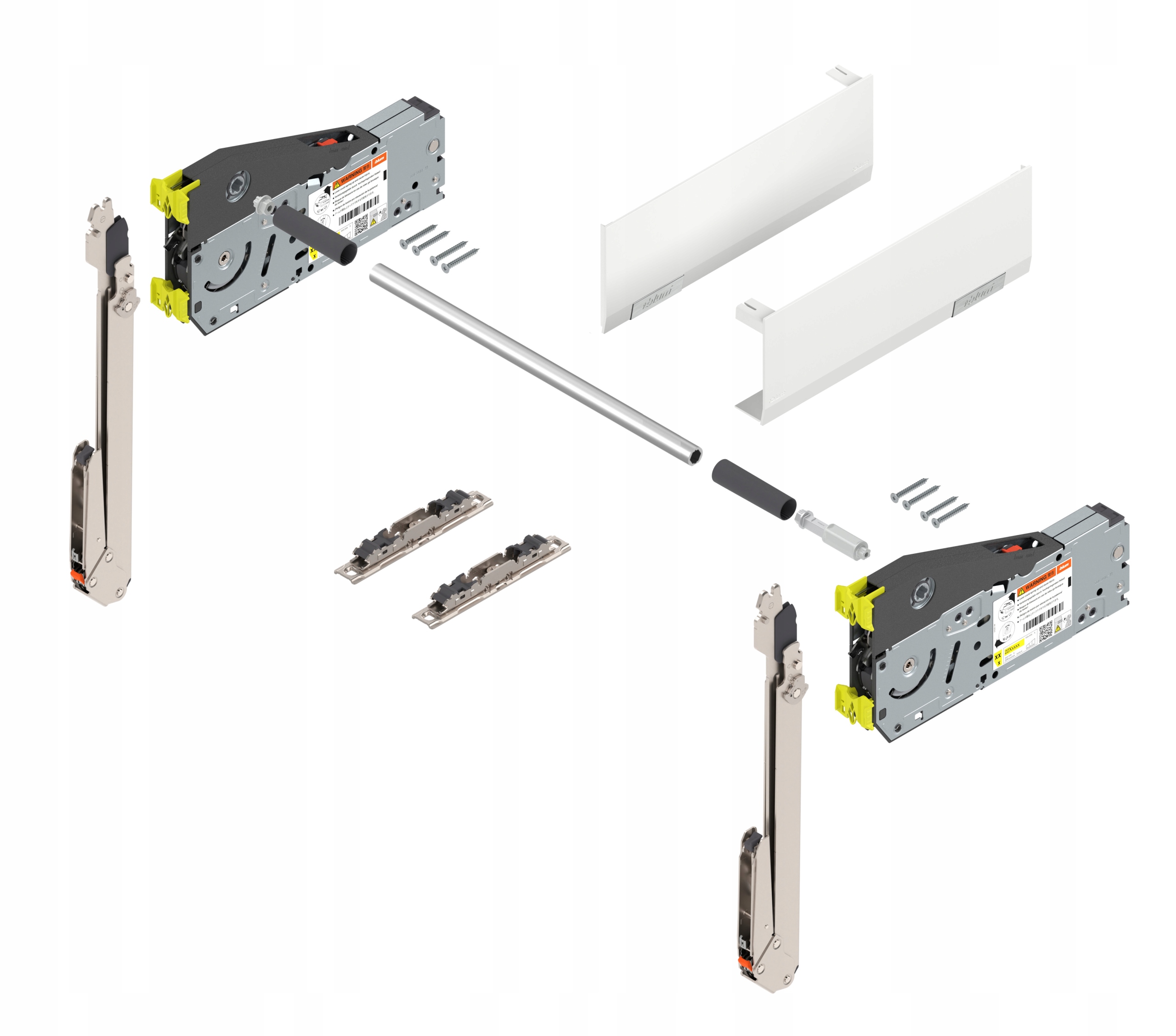 Blum Aventos Hl Top siłownik 22L2500 podnośnik 22L3900 biały komplet