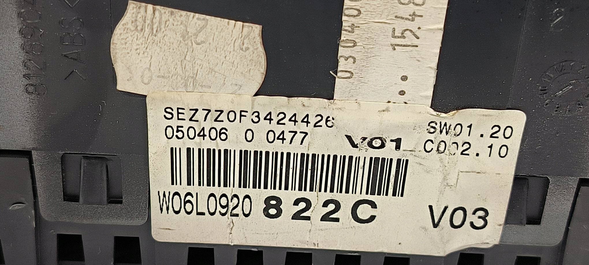 dials clock W06L0920822C SEAT IBIZA III