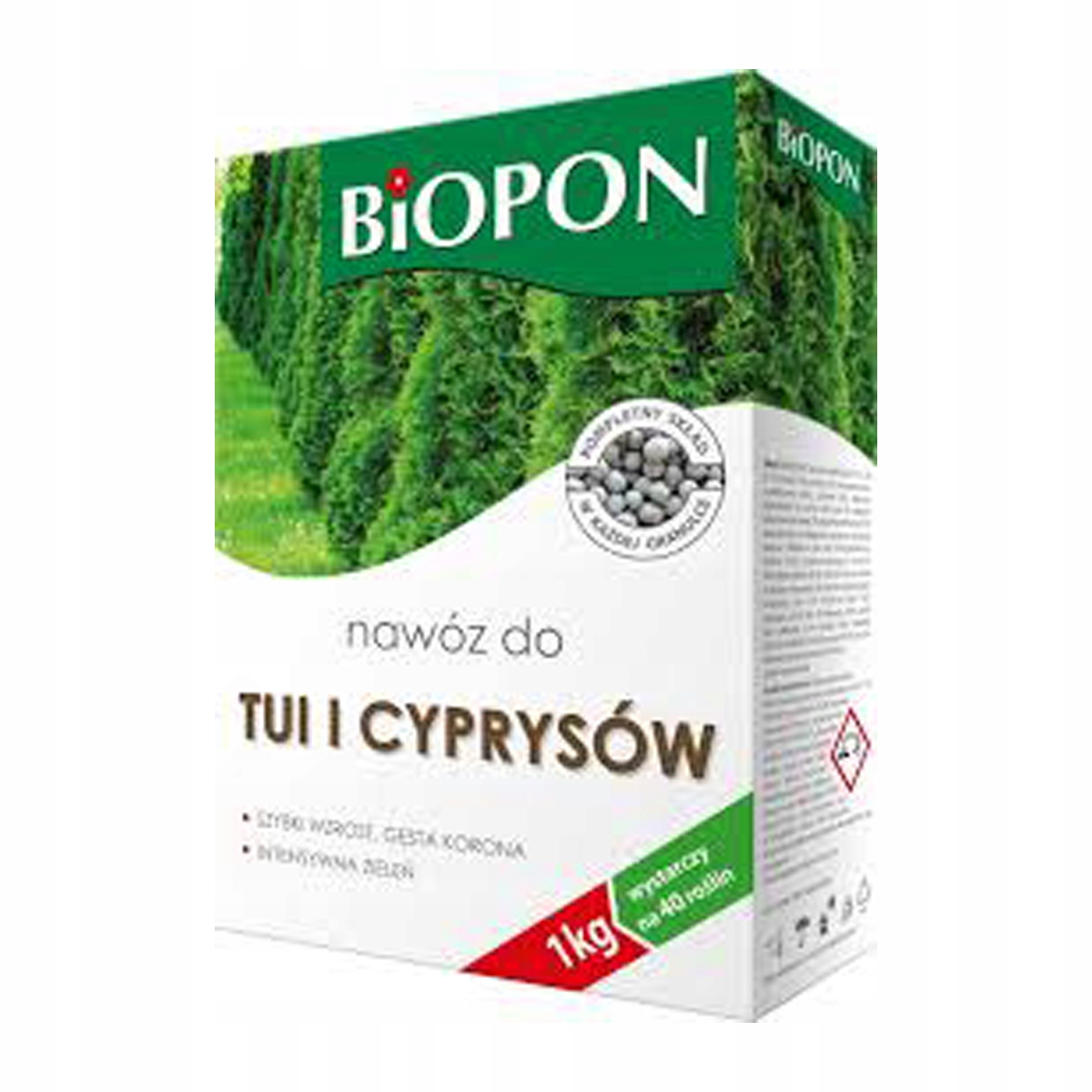 

Biopon Nawóz Do Tui I Cyprysów Granulat 1KG