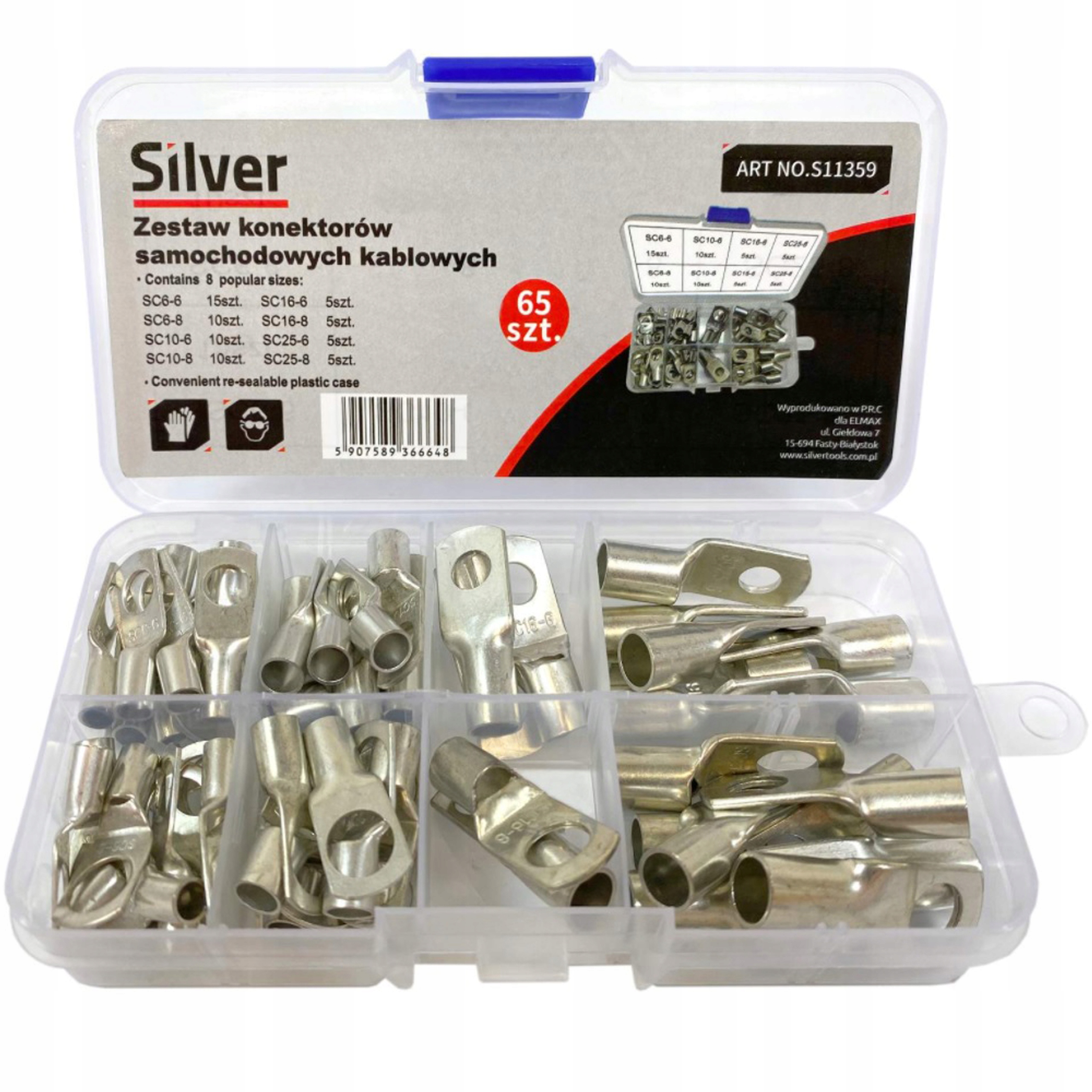 ZACISKARKA PRASKA DO KABLI TULEJEK KOŃCÓWEK 6-50mm + KONEKTORY Kod producenta FT05165