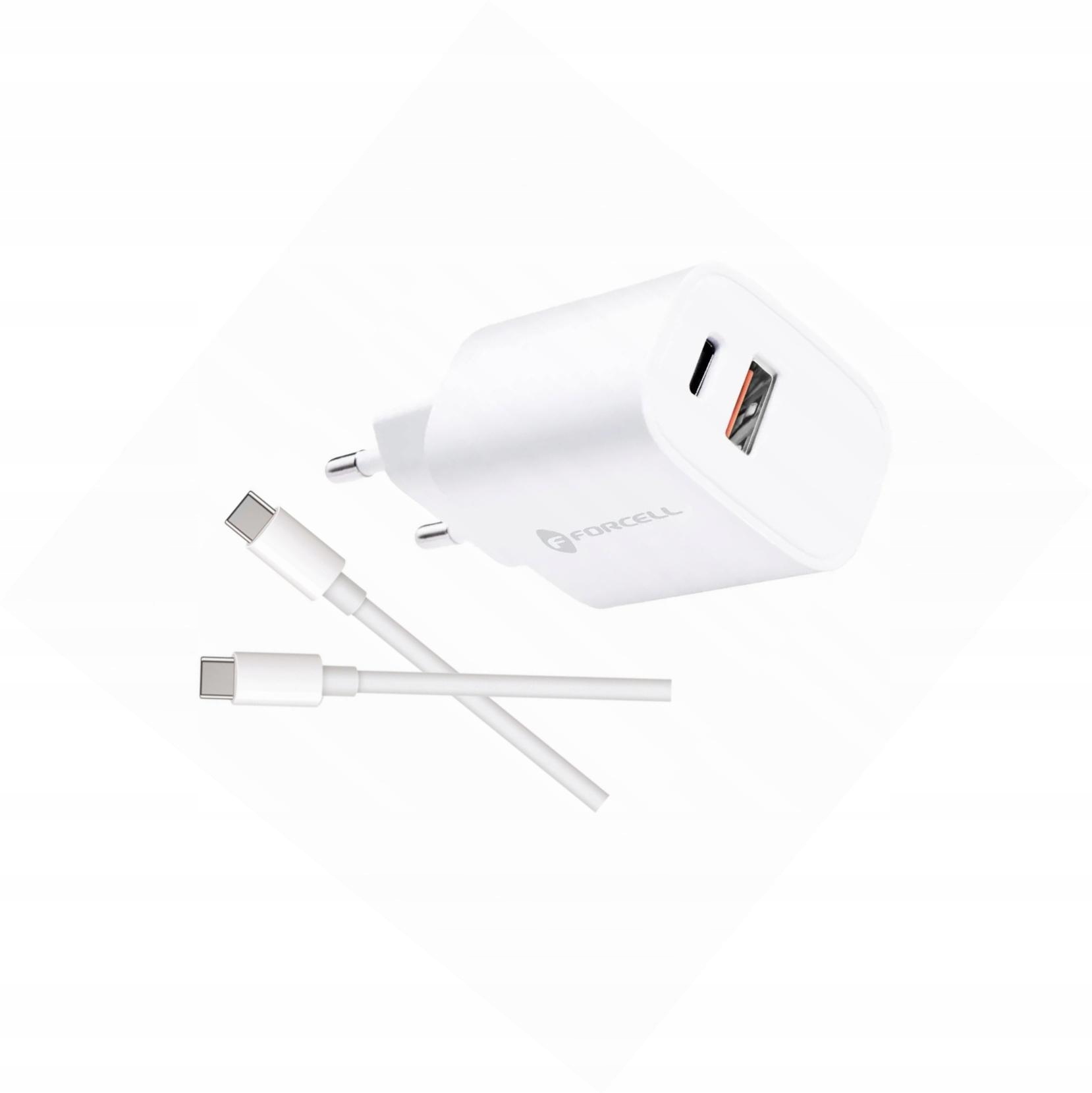Szybka ładowarka 30W 2 porty z długim kablem 2m do Samsung Galaxy S25 Edge