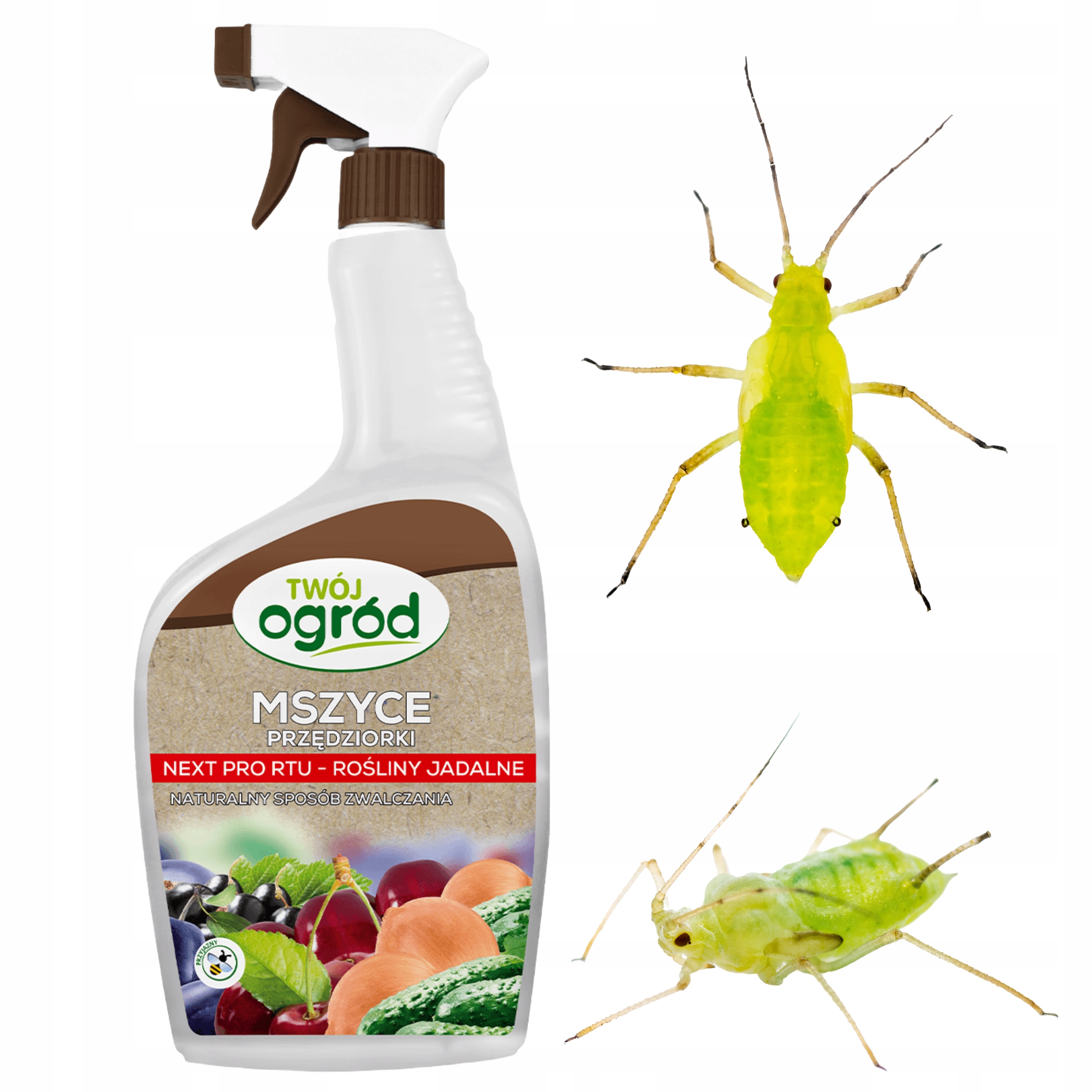 PŁYN na PRZĘDZIORKI MYSZCE ŚRODEK NATURALNY NEXT PRO 1L GOTOWY SPRAY