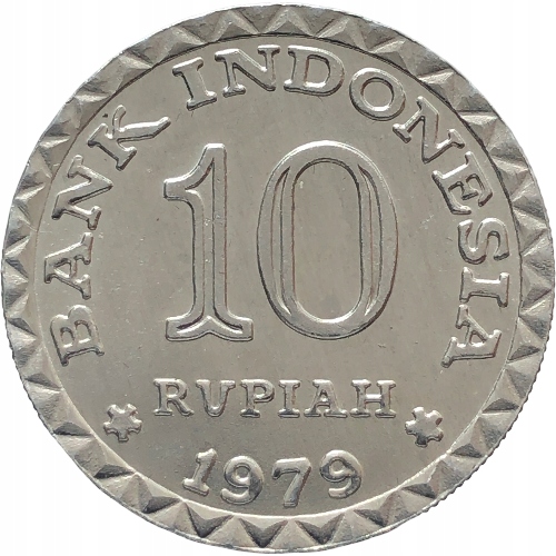 50605. Indonezja, 10 rupii, 1979r.