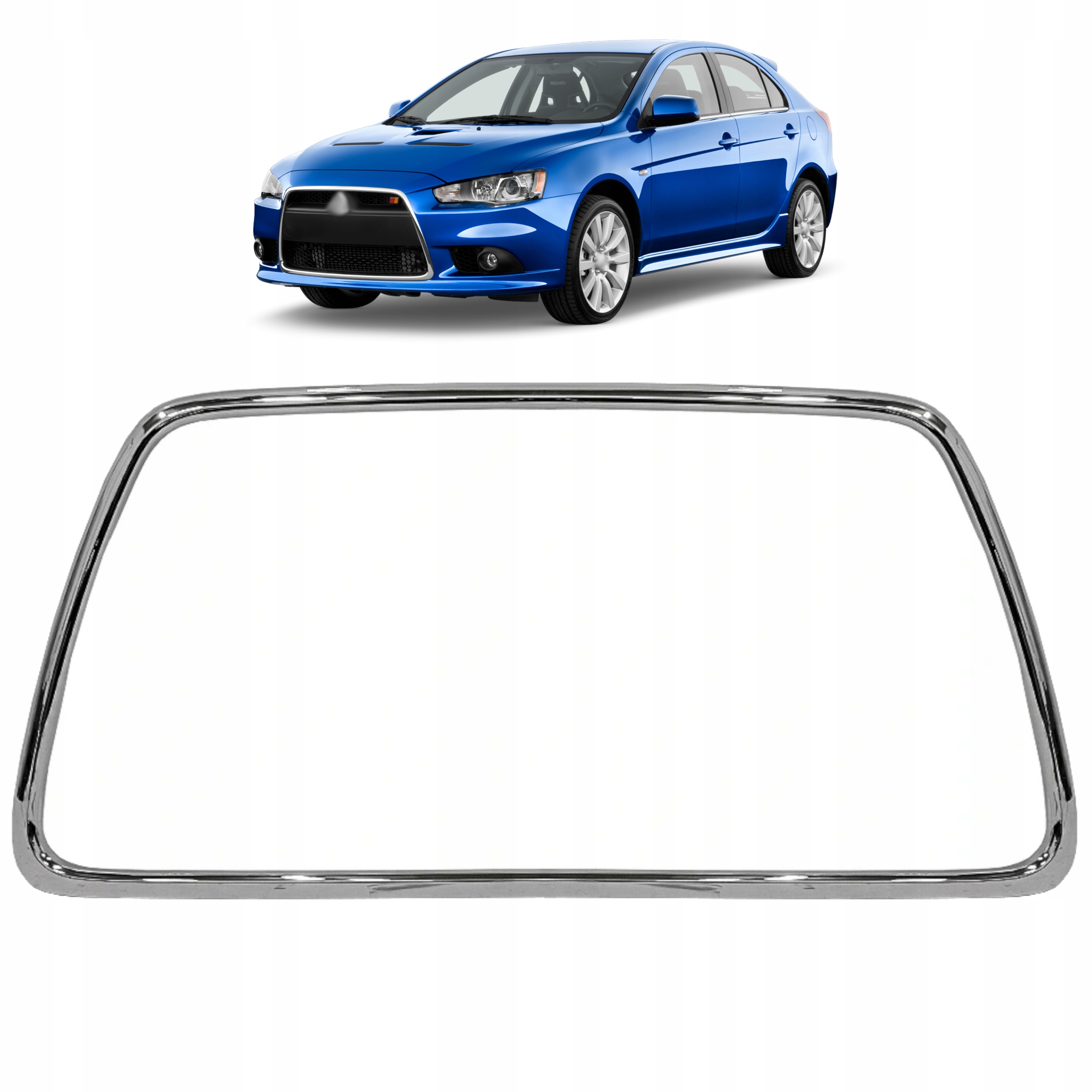 Rampa atrapy Listwa obrysová Mitsubishi Lancer 07-17 Chrom Hq