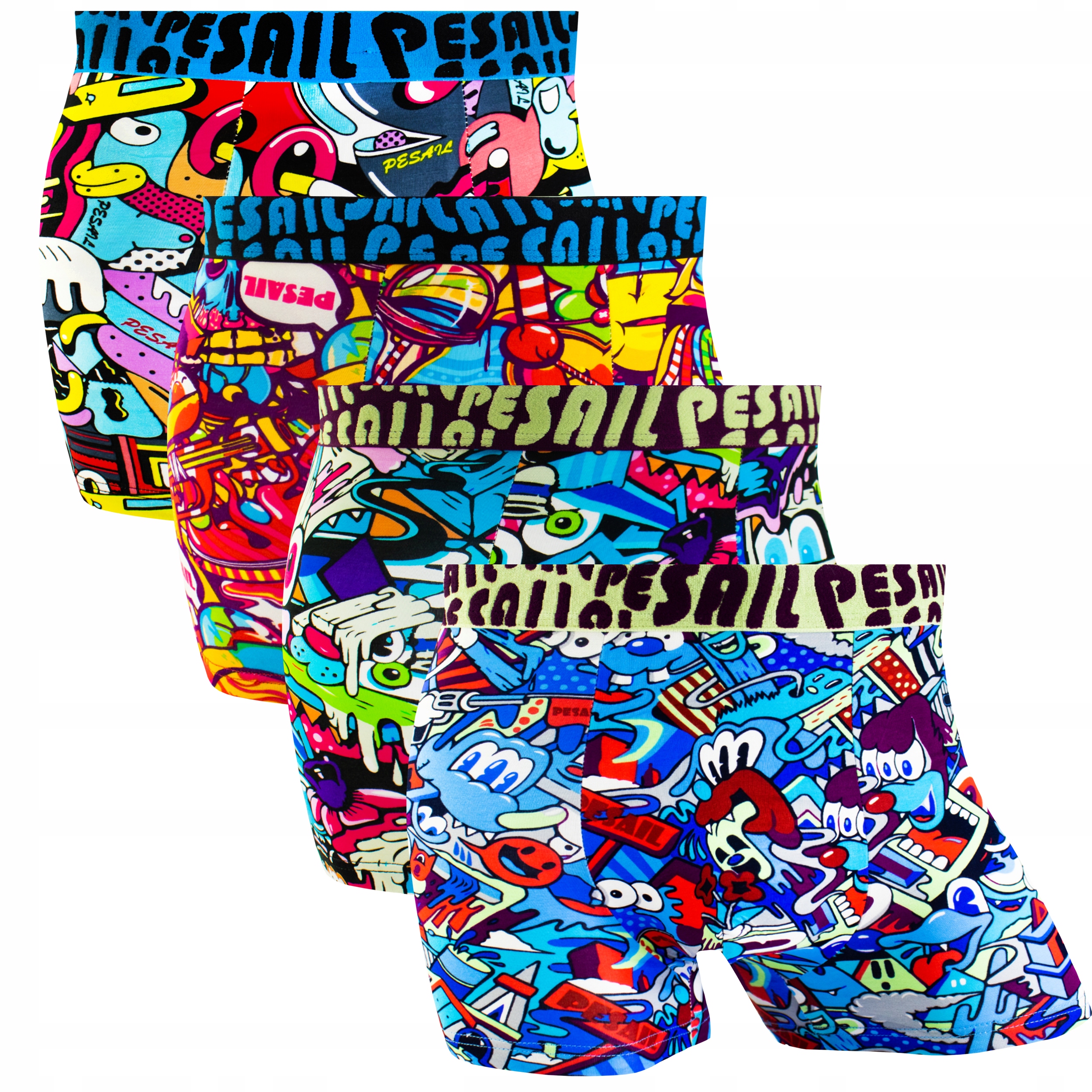 

4x Bokserki Chłopięce Wesołe Bawełniane 170