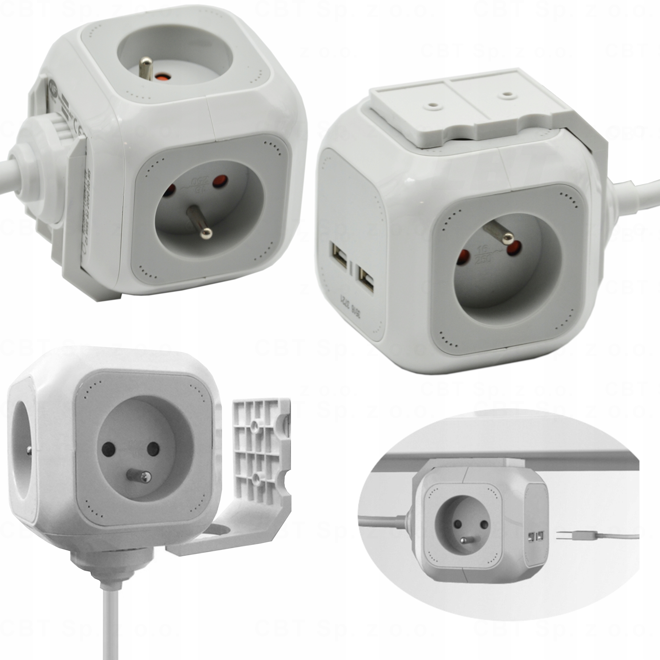 Przedłużacz z Wejściem Usb - Niska cena na Allegro.pl