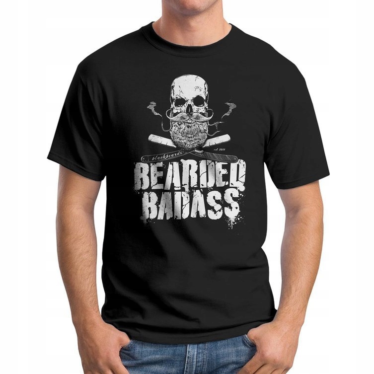 

Koszulka T-Shirt Bearded Badass XL