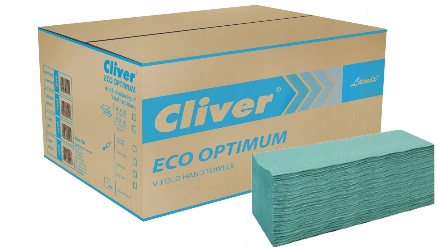 

Ręczniki Zz Cliver Eco Optimum 4000 zielone