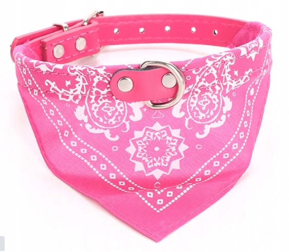 

Bandamka dla psa kota obroża z chustką (26-34cm)