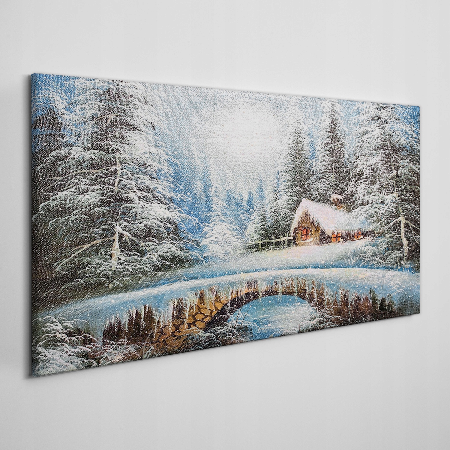 

Obraz na płótnie Zima śnieg las natura 100x50 cm
