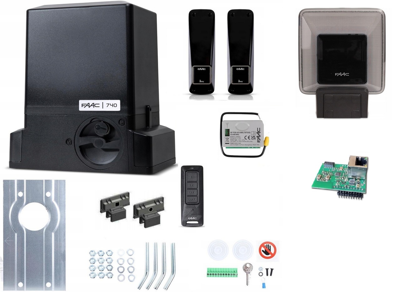 Faac DELTA2 740C Sada do 500 kg Pilot XT4FDS E781C Xwbl WiFi Lan Nová!