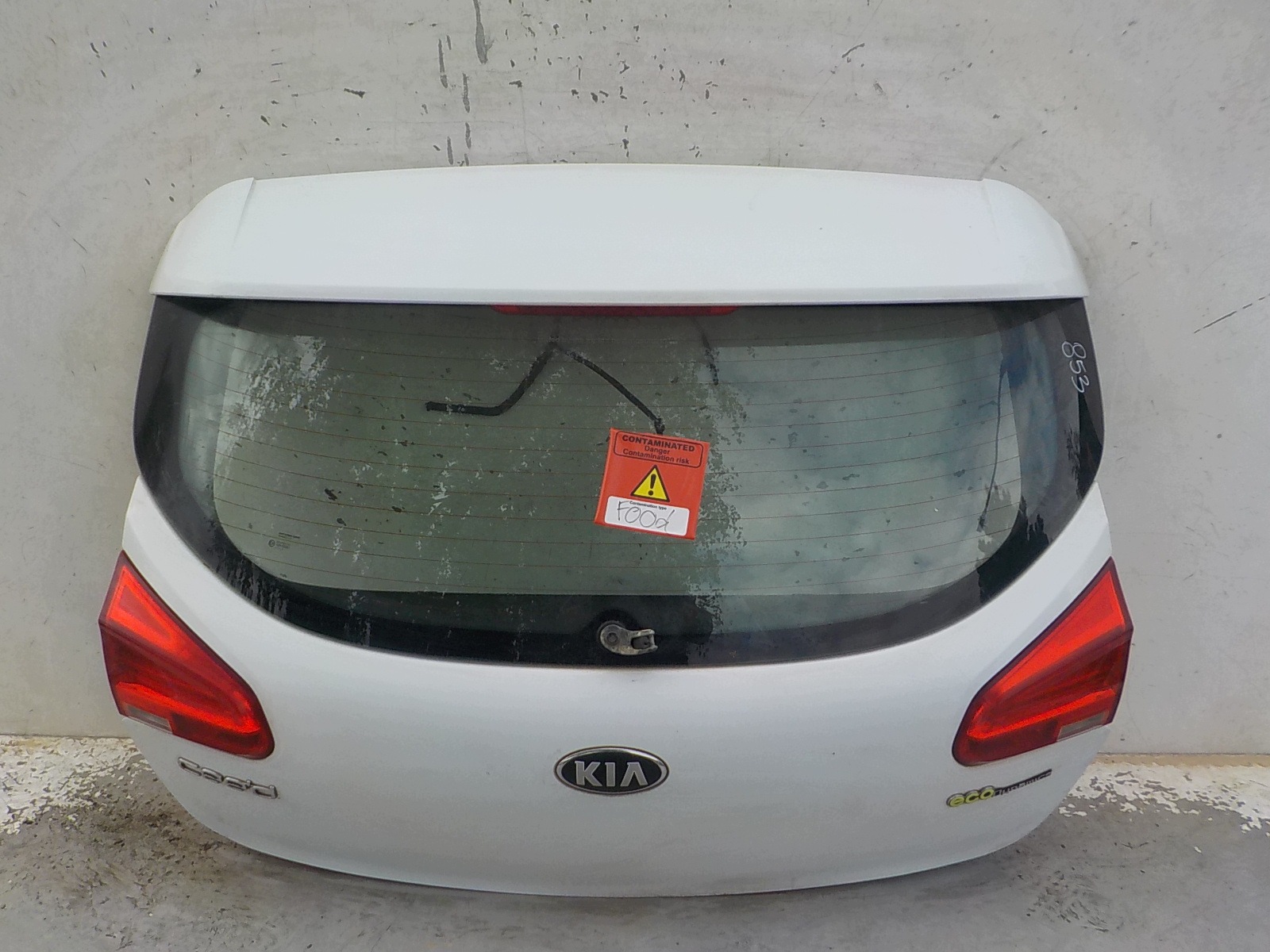 853 KIA CEED II HB 12-16 boot door rear
