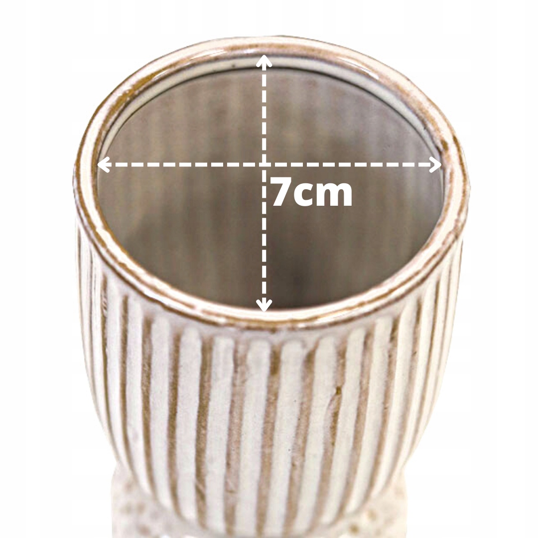 Osłonka ceramiczna wazon doniczka ozdobna 2w1 22cm Materiał ceramika