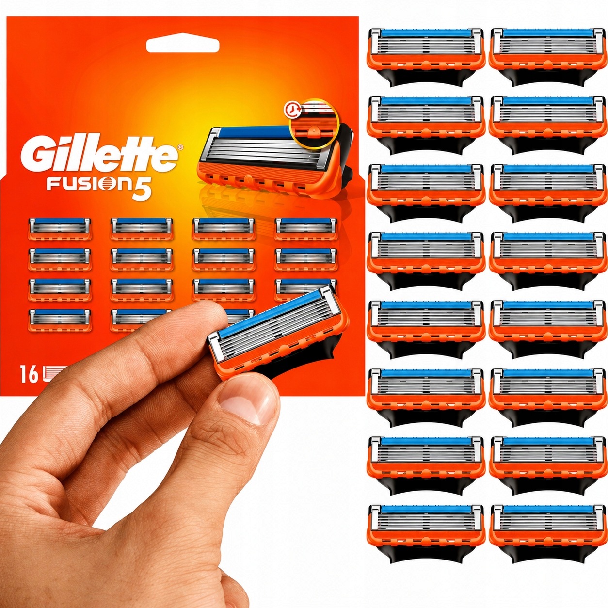 Wkłady oryginalne do maszynek Gillette Fusion5 Gillette 16 szt.