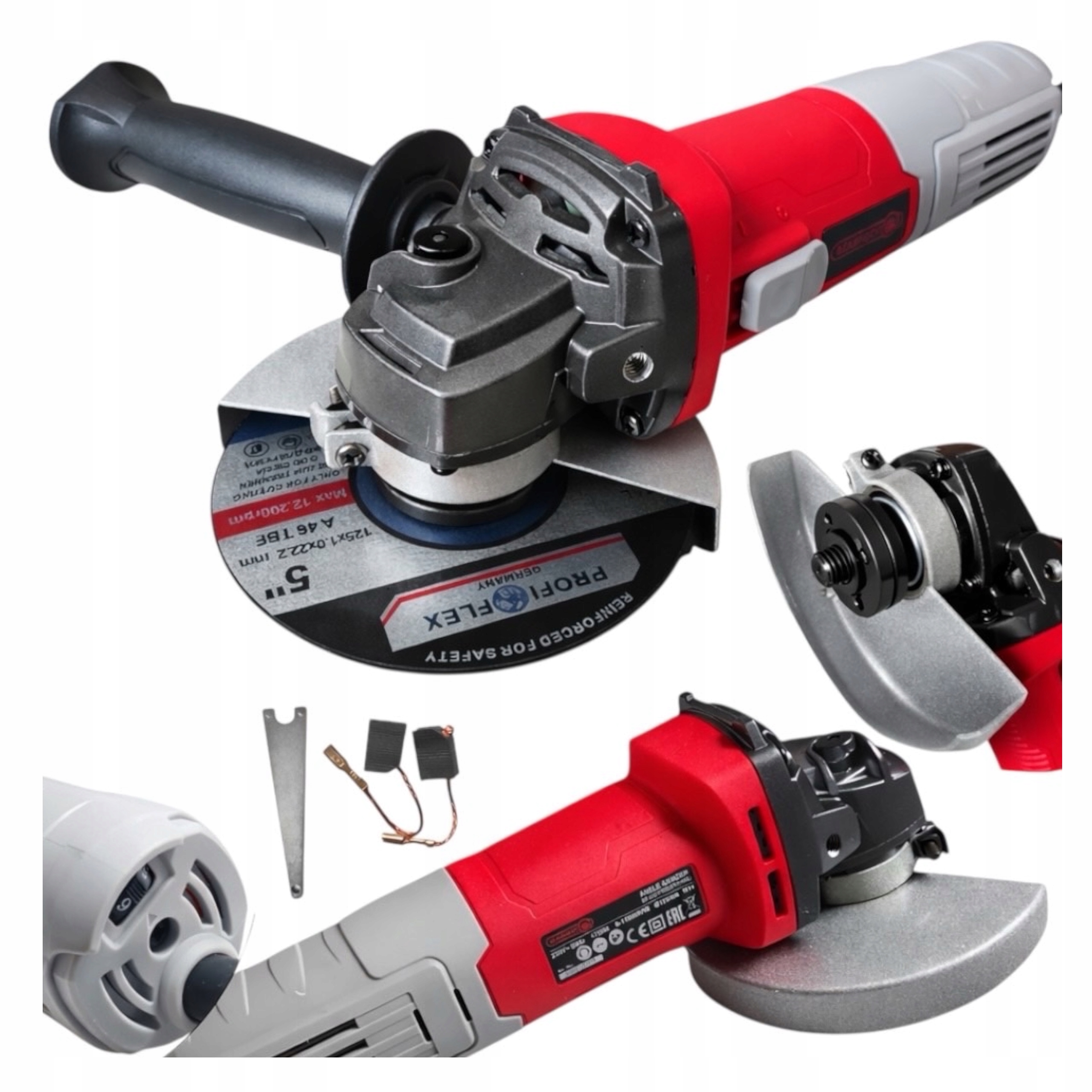 Szlifierka Kątowa 125mm 1700W Z Regulacją Obrotów Diax Kątówka Mocna