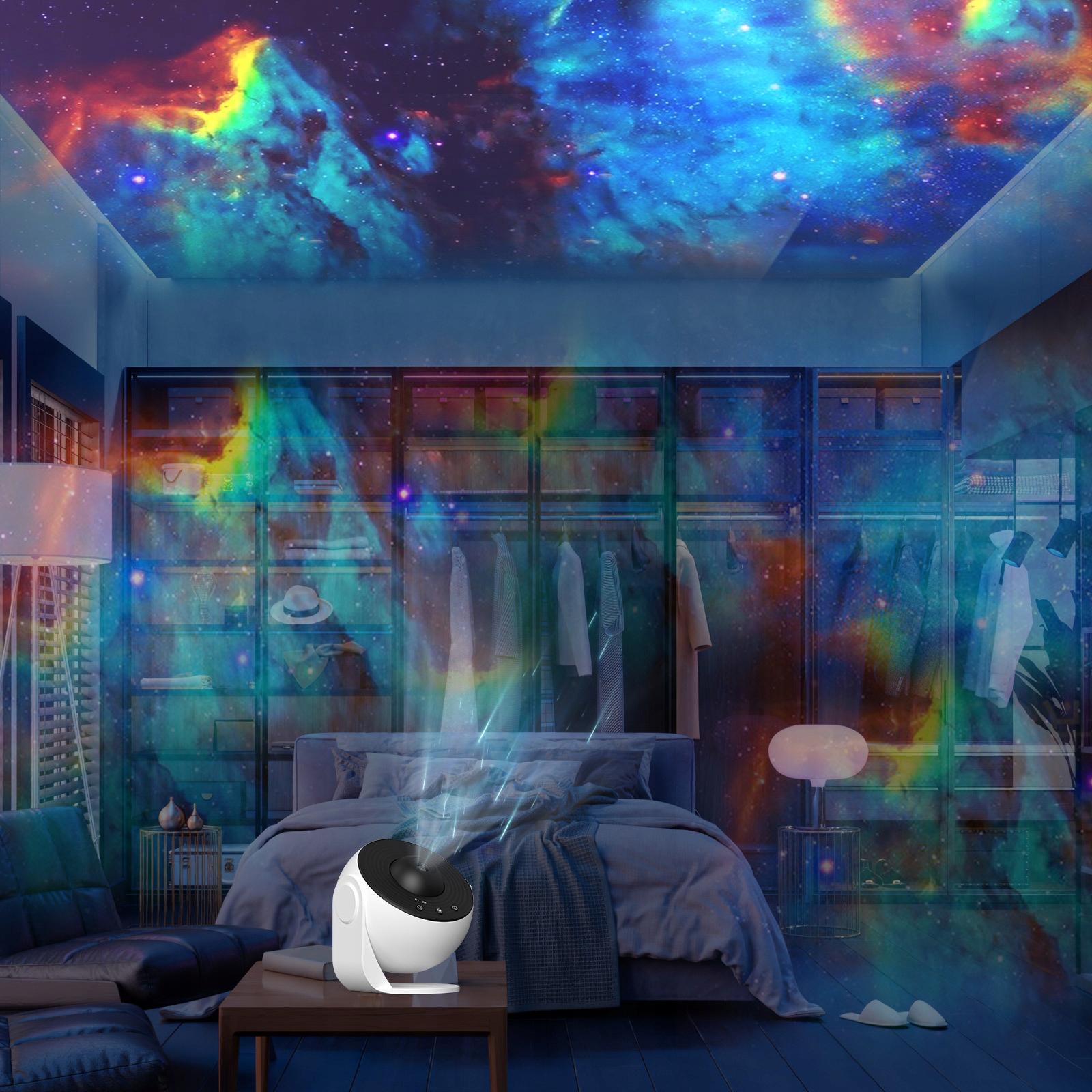 PROJEKTOR GWIAZDKOWY PLANETARNA OBROTOWA LAMPKA NOCNA LED USB + 12 PROJEKCJI EAN (GTIN) 4894931000439