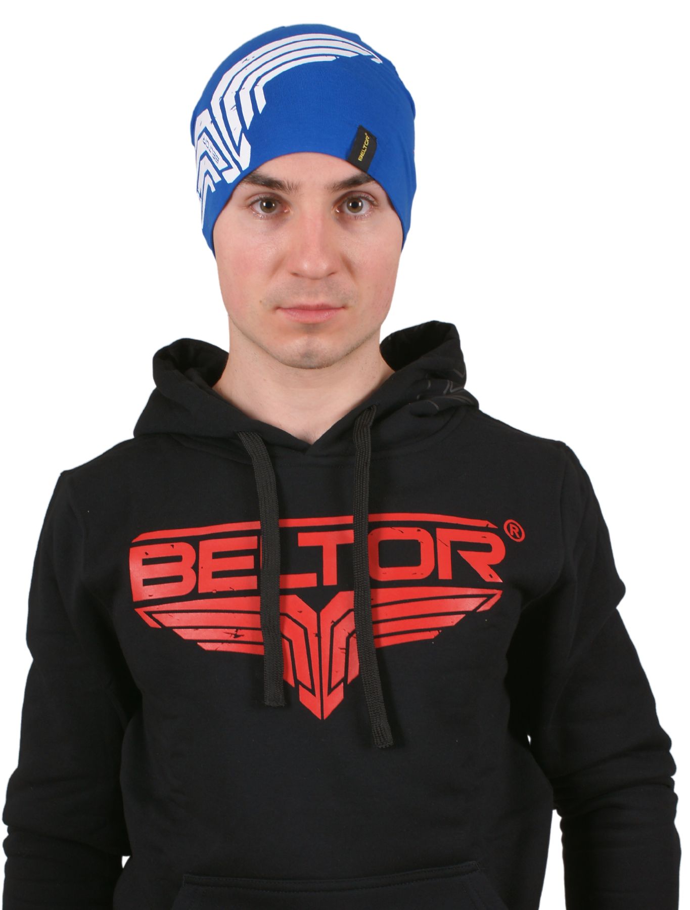 BELTOR CZAPKA MĘSKA BROKEN WING CASUAL BEANIE KOLOR NIEBIESKI UNIWERSALNA Rozmiar uniwersalny