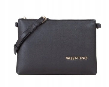 Valentino Černá Psaníčko Se Zlatým Potiskem A Páskem 26,5x18,5x1,5 Y9C