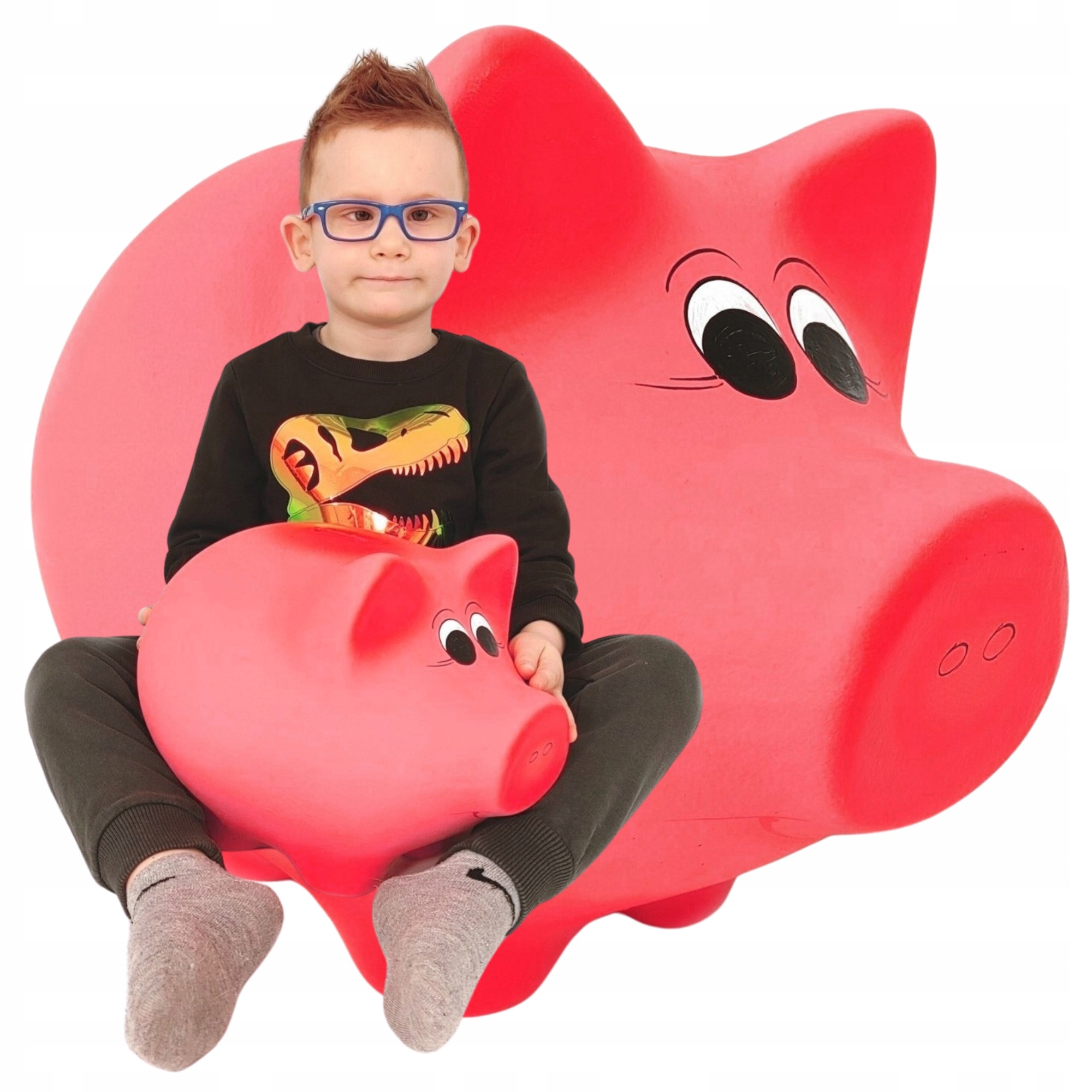 Prasátko Pokladnička Růžová XXL Keramická Na Rozbití