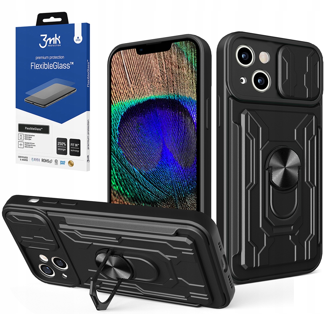 

Etui Case Pancerne do Iphone 14 Szkło 3MK