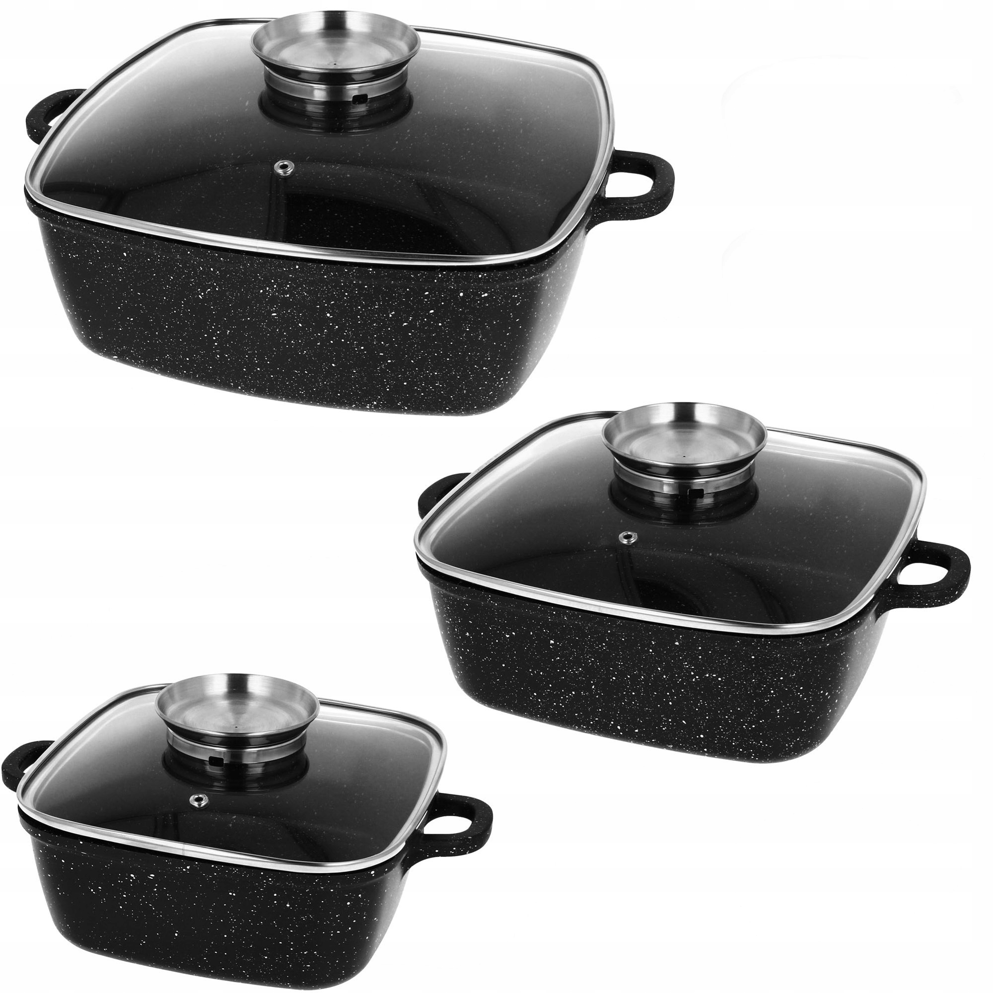 ZESTAW 6-CZĘŚCIOWY Z POWŁOKĄ MARMURKOWĄ ZL-7019