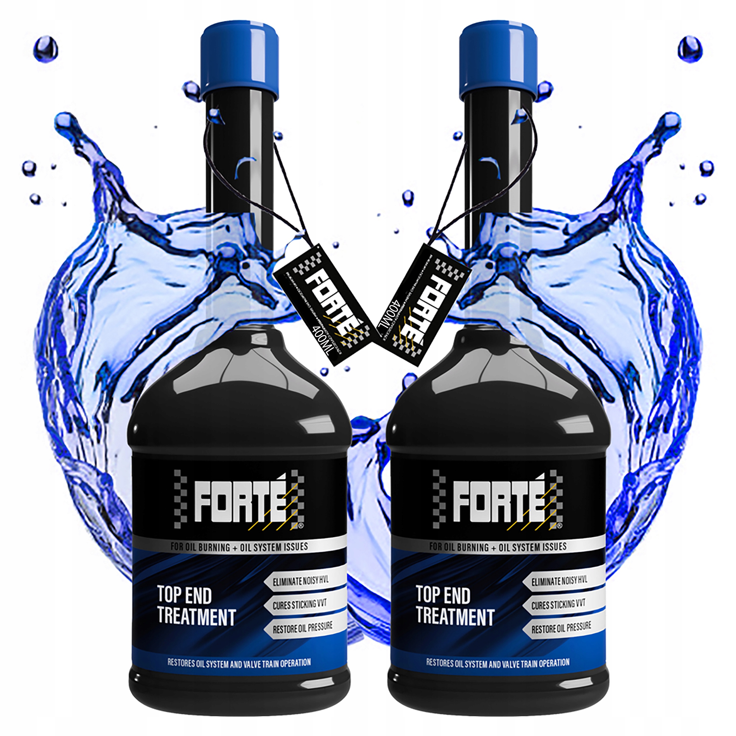 2x Forte Top End Treatment Oplachovačka Dopĺňa Čistenie Mazacieho Systému