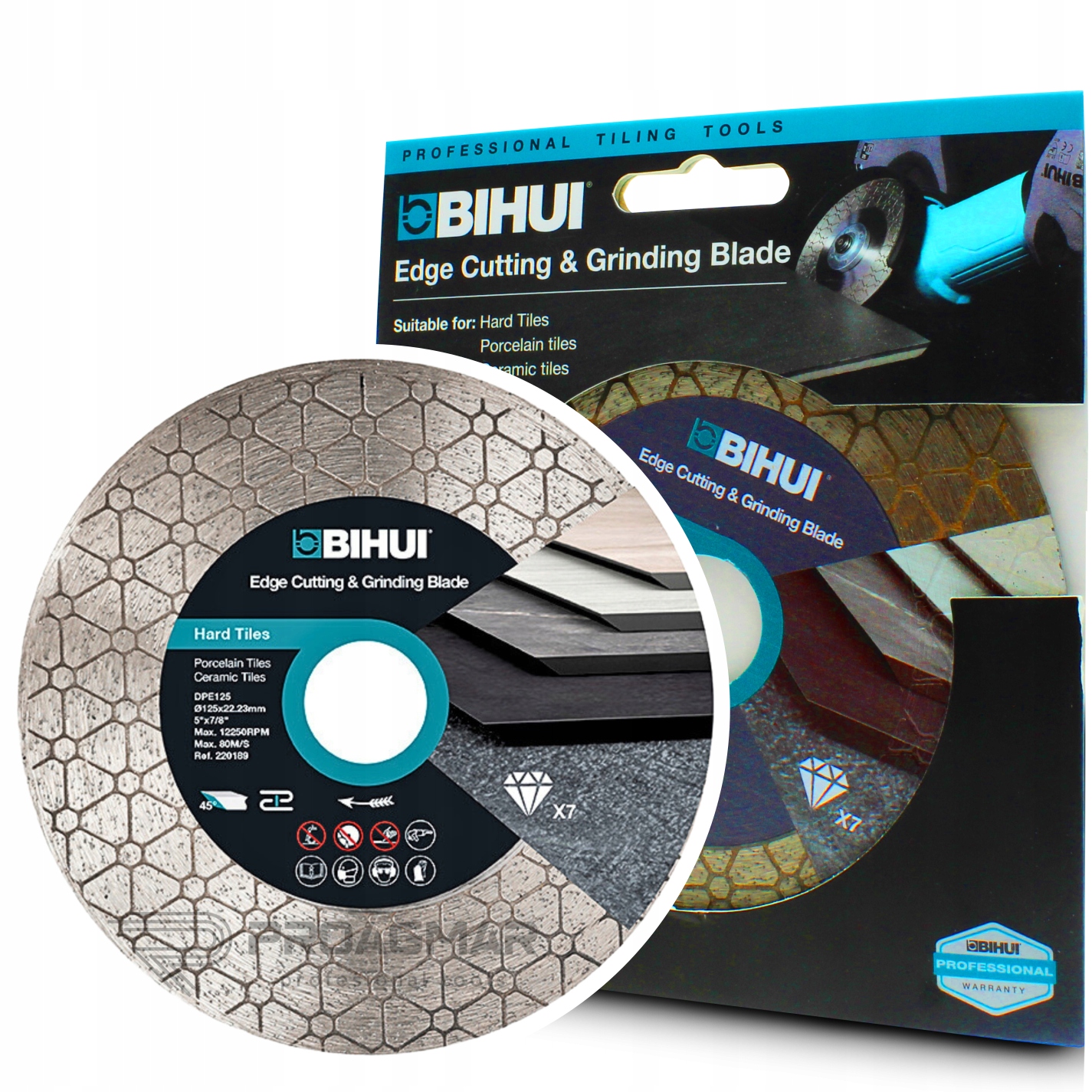 Tarcza Glazurnicza Diamentowa Do Ceramiki Gresu Do Cięcia Pod Kątem 125mm