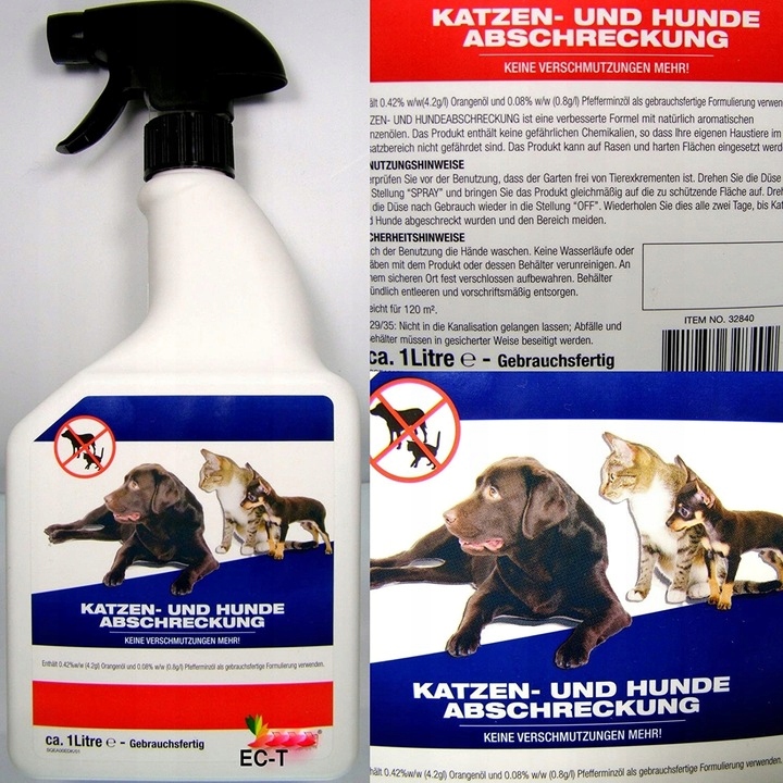 

Płyn Exterm spray odstraszający psy koty 1 L 1000