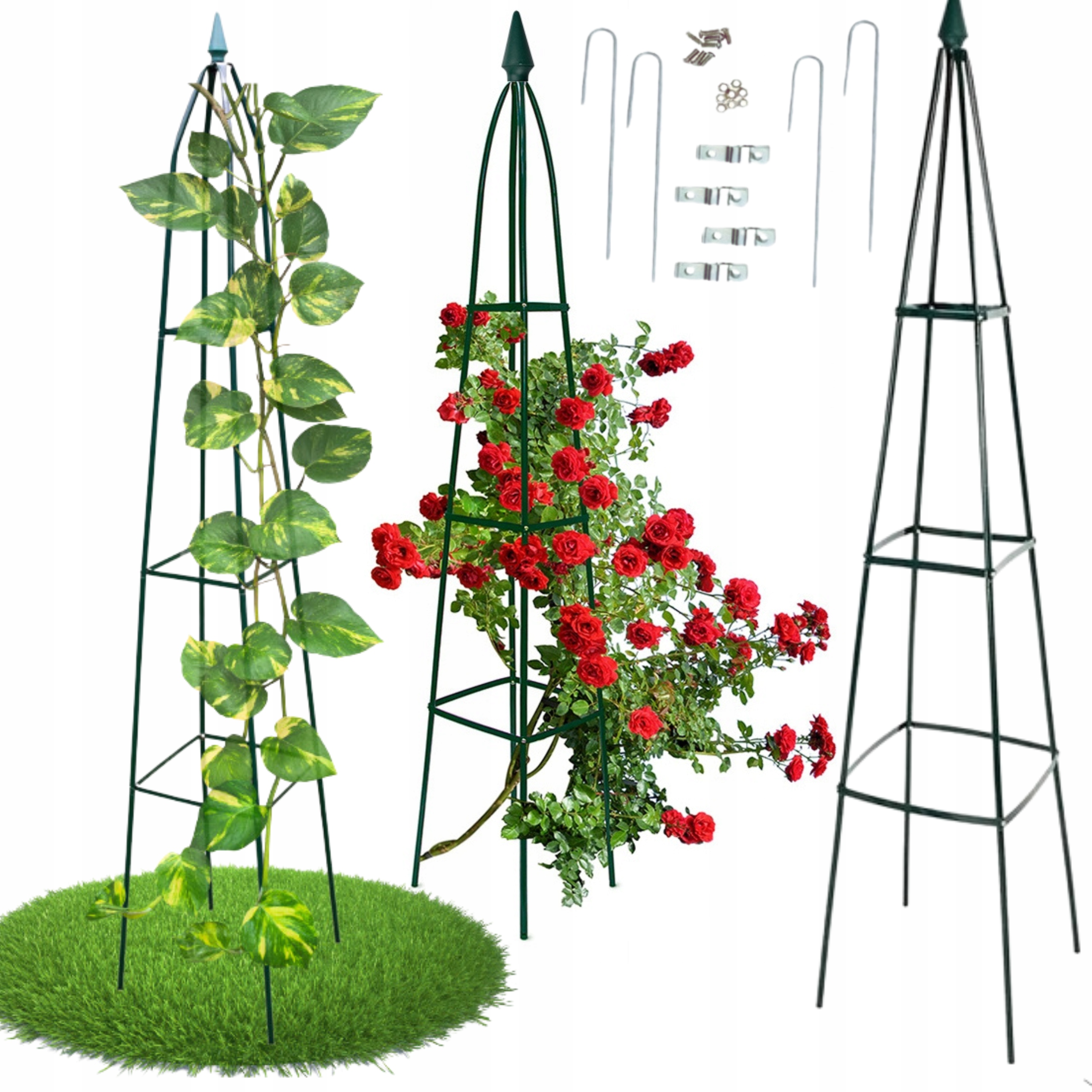 PERGOLA OGRODOWA TARASOWA METALOWA PIRAMIDA PODPORA NA BALKON DO ALTANY
