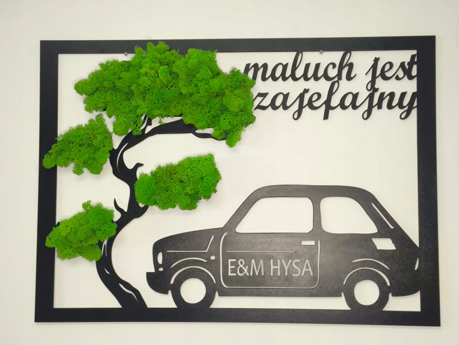 Obraz Nástenná dekorácia Úžasný malý strom Vylepený machom 66x49 cm