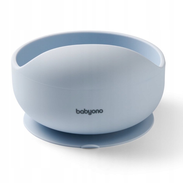 MISECZKA Z PRZYSSAWKĄ DLA NIEMOWLĄT MISKA SILIKONOWA BABYONO NIEBIESKA Marka Babyono