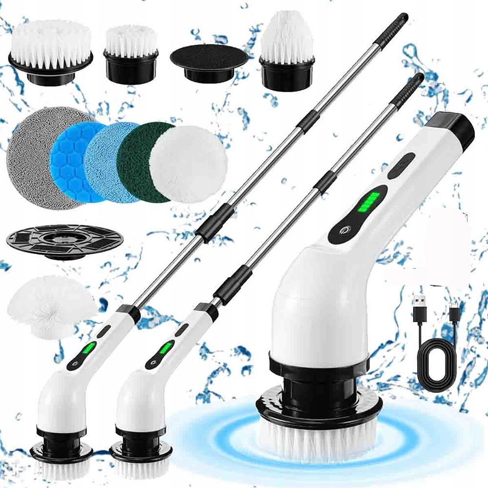 Levně 9 V 1 Elektrický Kartáč Na Čištění Rotačních Mopů