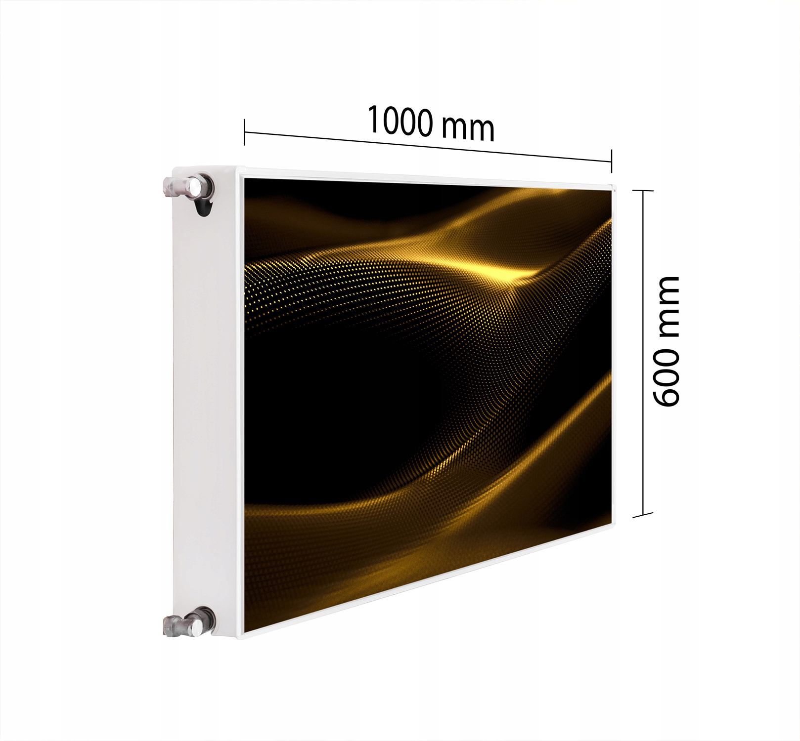 Kryt Na Radiátor Maskovač 100x60 Zlatá Podložka Magnet