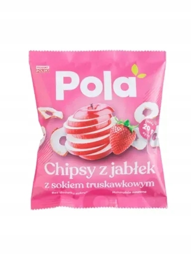 10 x Chipsy z jablek s jahodovou šťávou 20 g Frost