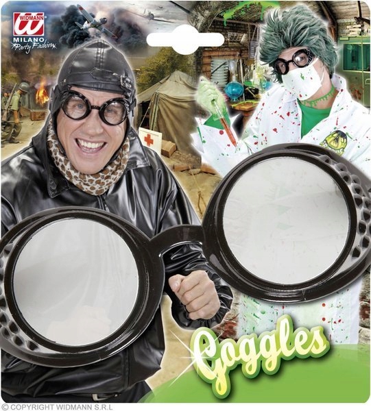 OKULARY SYLIKONOWE PILOTA OKRĄGŁE LABORATORYJNE Postać/temat pilot