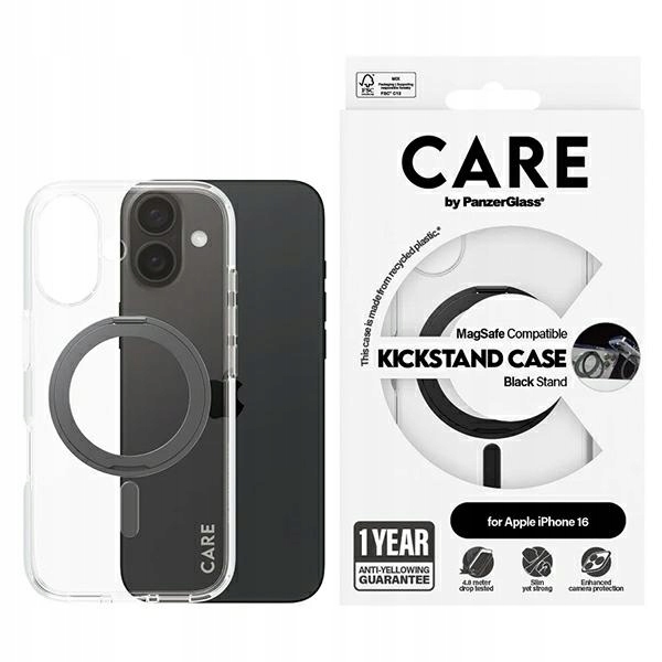 PanzerGlass Kickstand MagSafe pouzdro s integrovaným stojánkem kryt pro iPhone 16