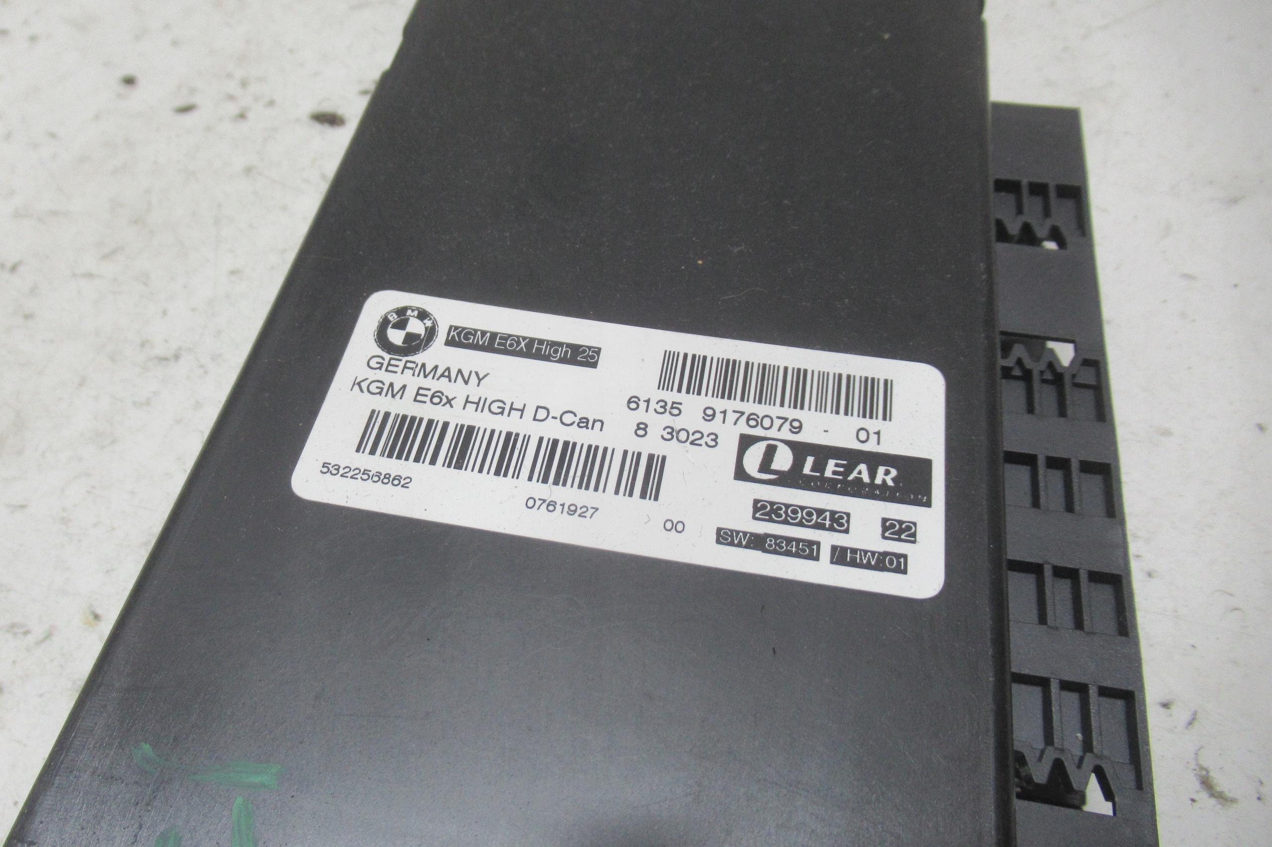 BMW E60 3.0 LCI 08R comfort control unit 9176079