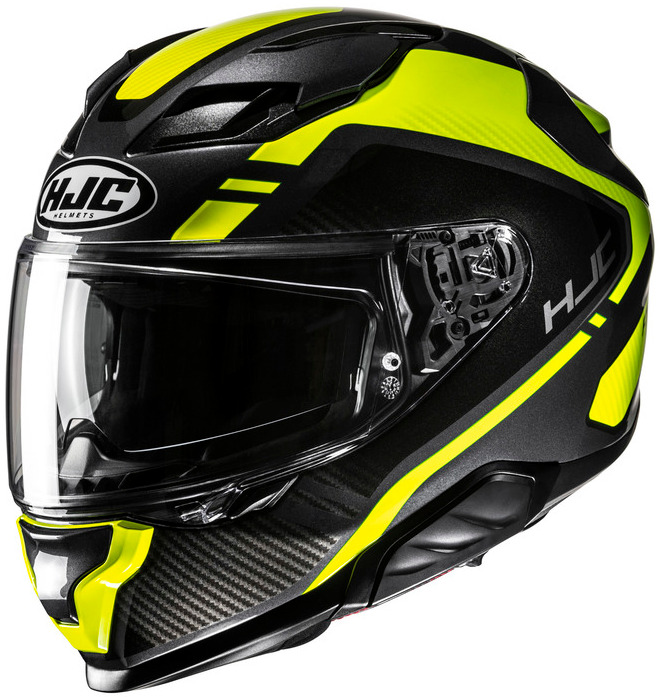 Hjc F71 Tozz Black Yellow Integrálna Motocyklová Prilba L