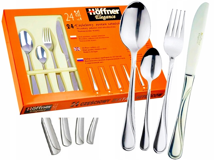

Komplet Sztućców Sztućce 6 os 24 el Hoffner Satyna