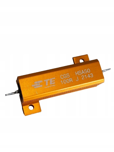 Rezystor drutowy z radiatorem 100 Ohm; 50W; 5% 0-1625984-1 Te Connectivity