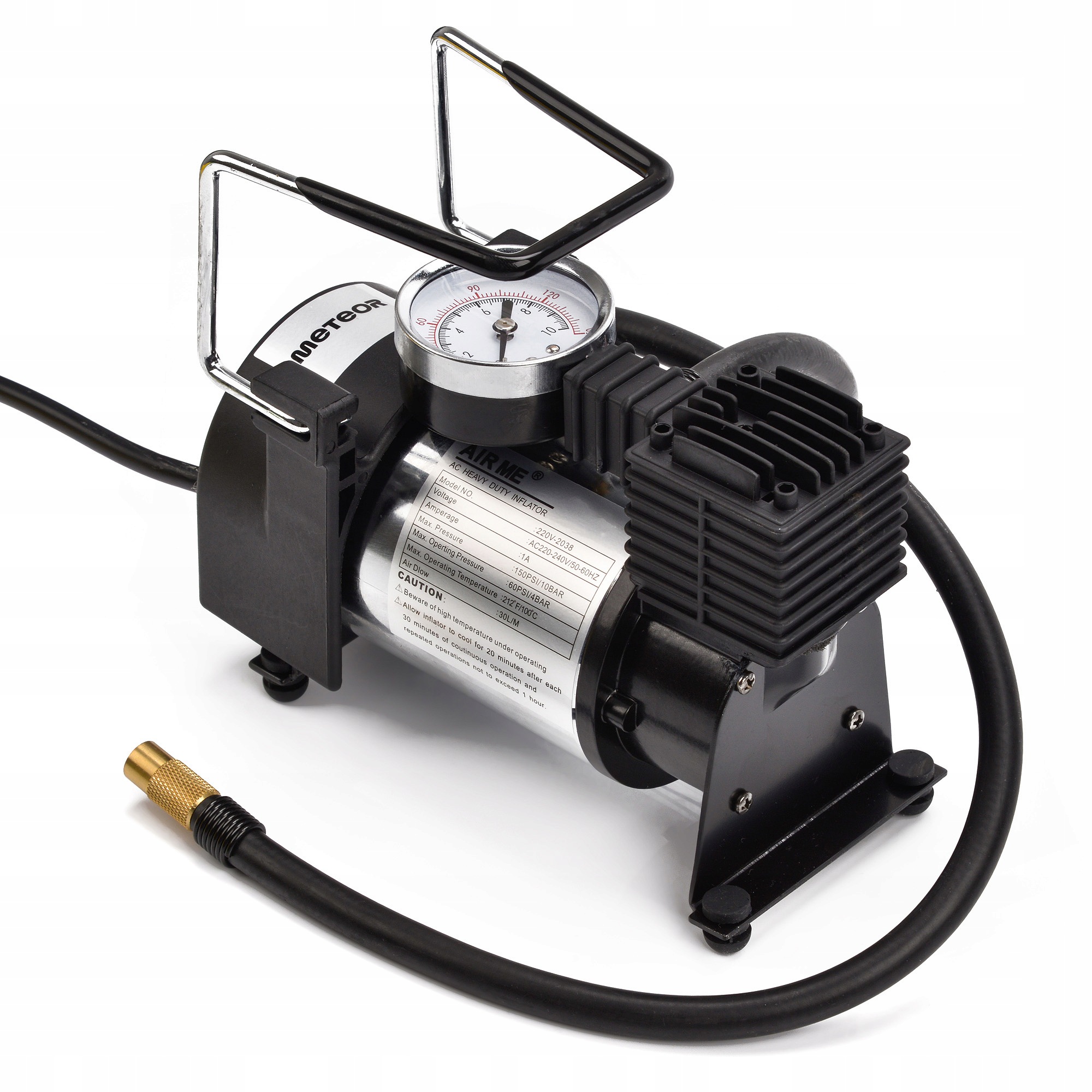 Meteor síťový kompresor pro pneumatiky a matrace Pontonů 150PSI 10BAR 220V