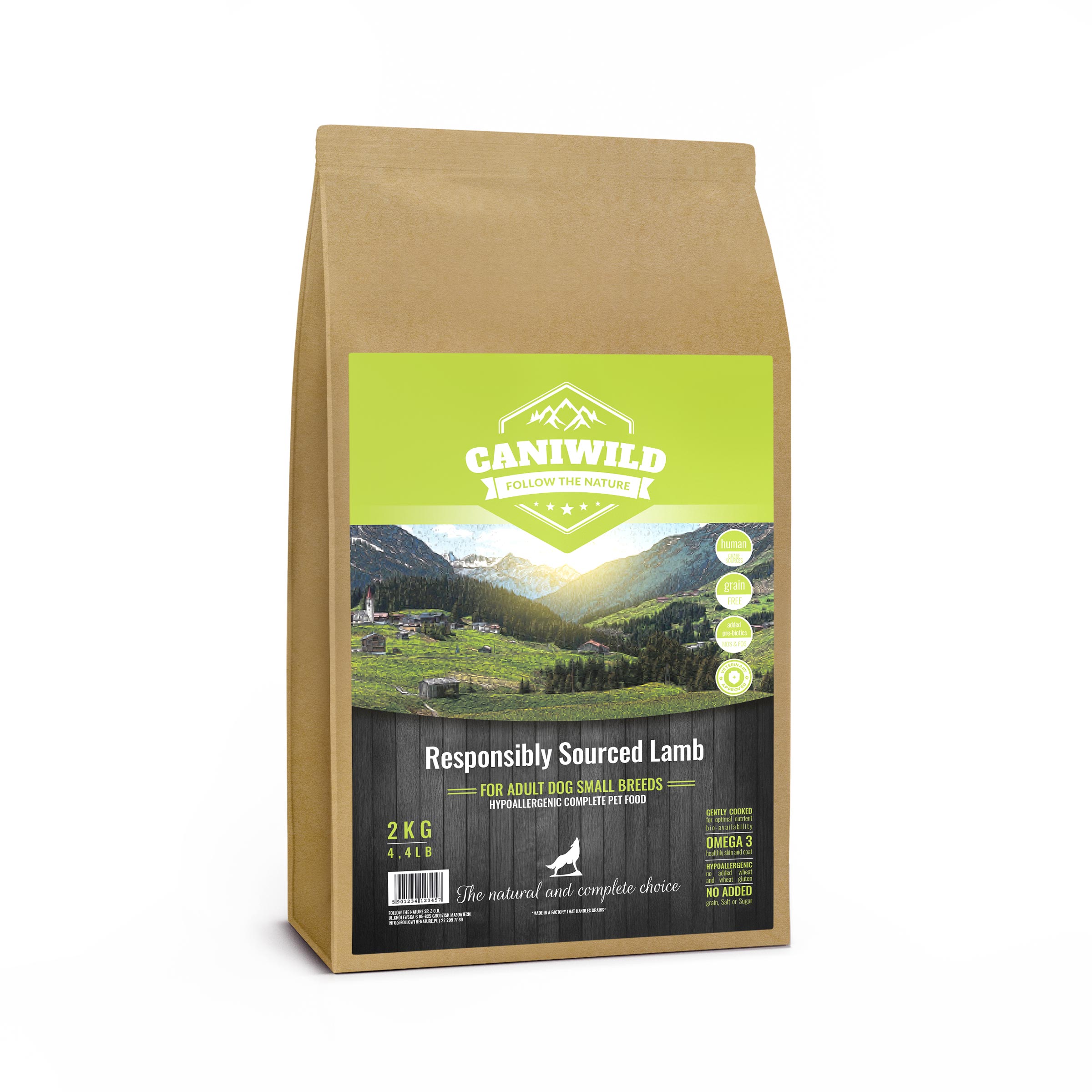 Caniwild Adult Small Meadow Lamb 2KG