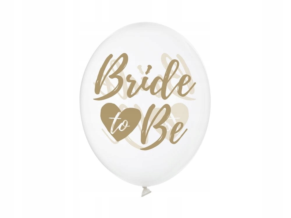 

Balony Na Panieński Bride to be złote 30cm 6szt