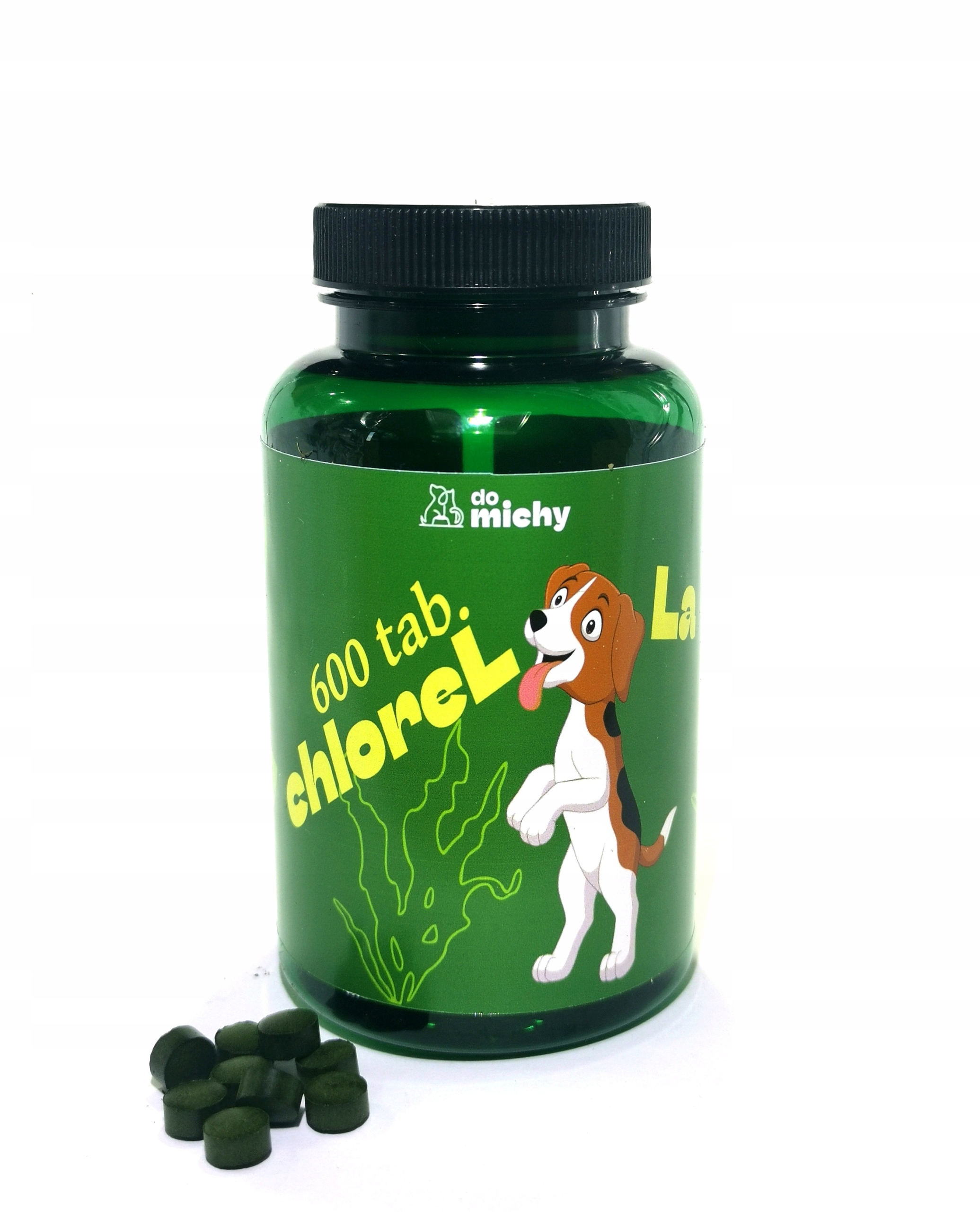 Levně Chlorella (zdravá řasa, řasy) pro psa a kočku Do michy 600 tablet