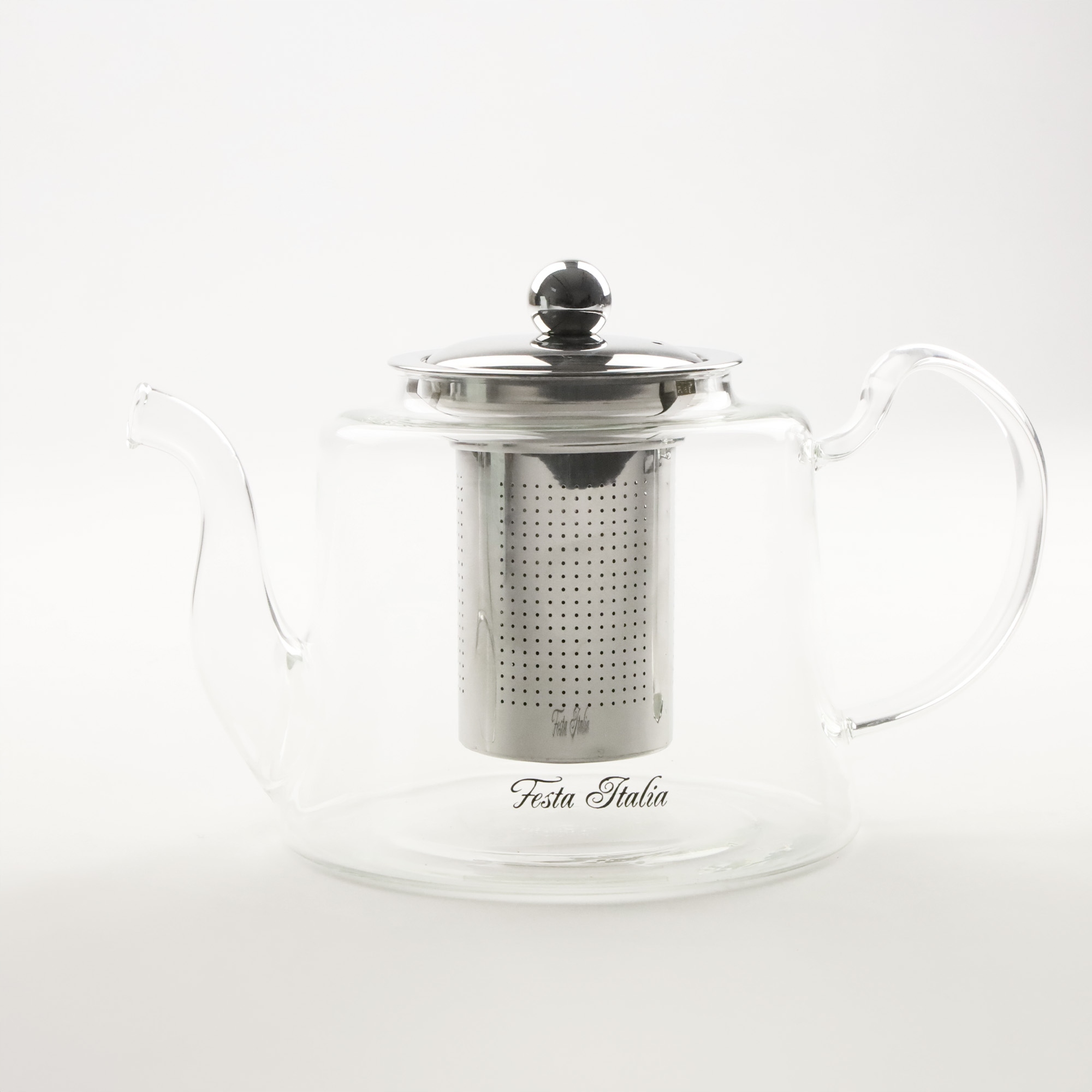 DZBANEK SZKLANY Z STALOWYM ZAPARZACZEM ZAPARZACZ DO HERBATY ZIÓŁ 1200 ML