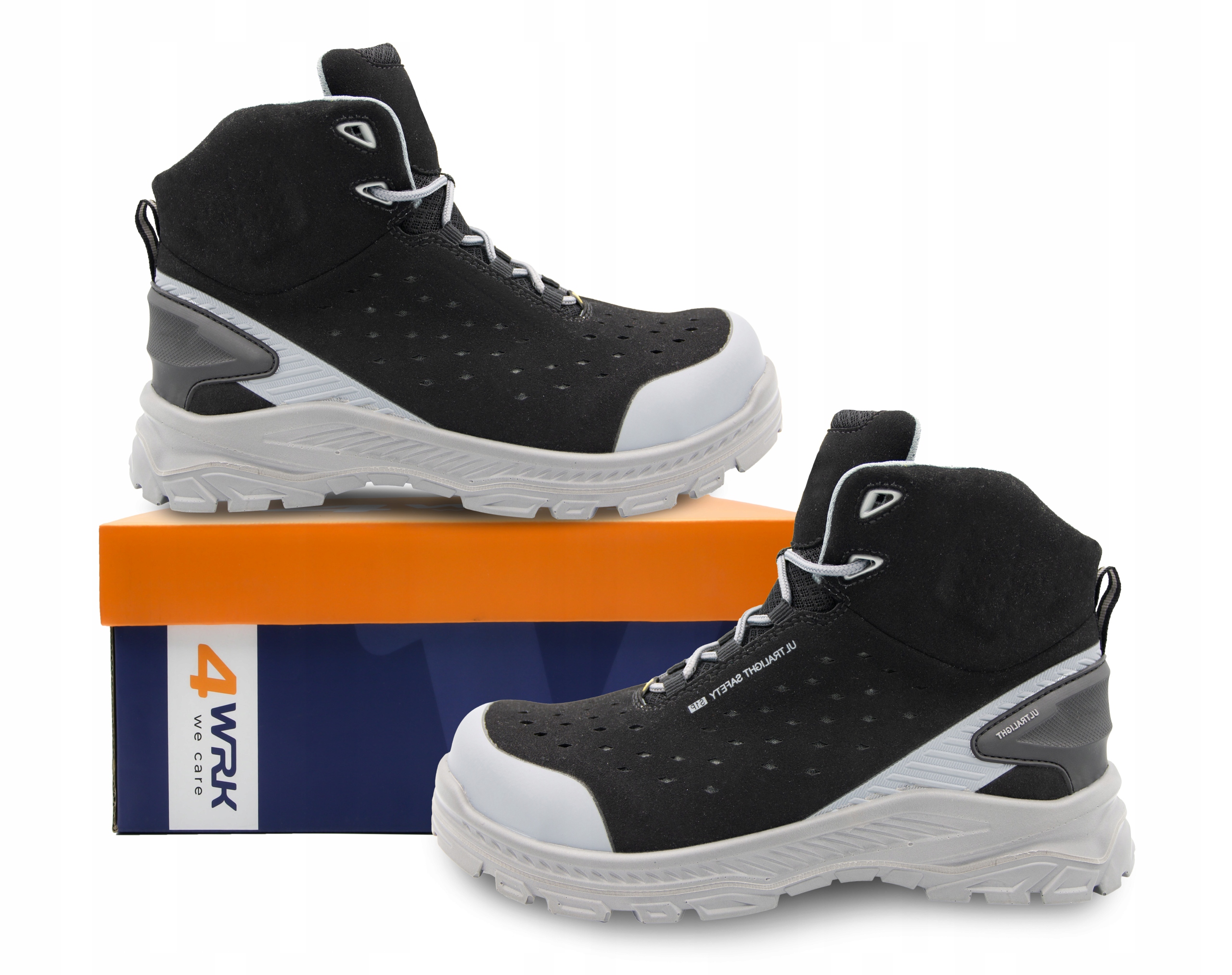 Trzewiki Robocze Bhp ultralekkie Premium buty męskie Z Mikrofibrą S1P R42