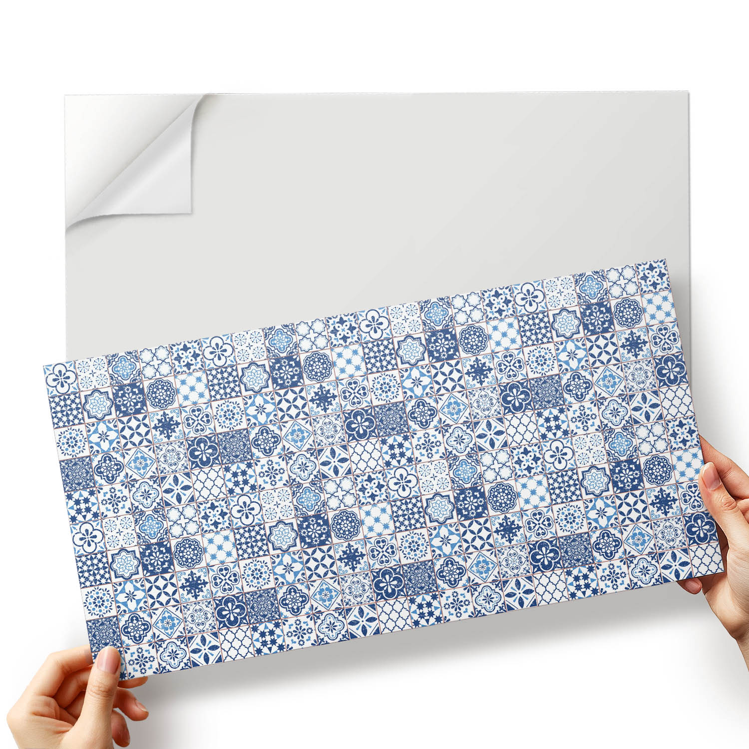 Nástěnné dlaždice s Pvc grafikou Vzory dlaždic v geometrickém stylu 10x40x20 cm