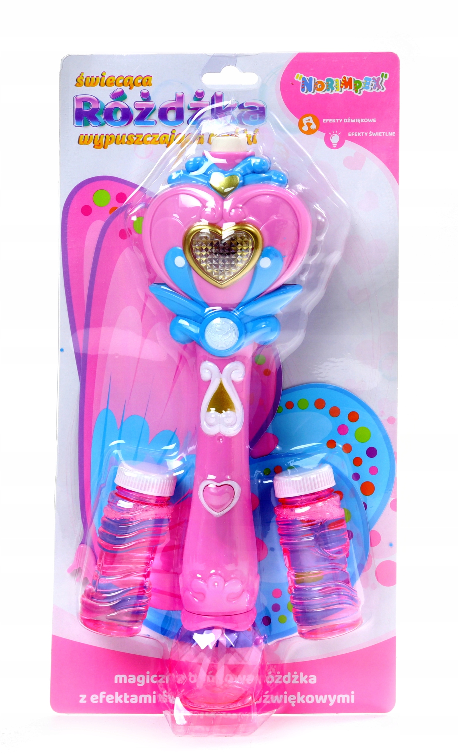 RÓŻDŻKA MOTYL DO ROBIENIA BANIEK + PŁYN 2x GRATIS Wiek dziecka 3 lata +